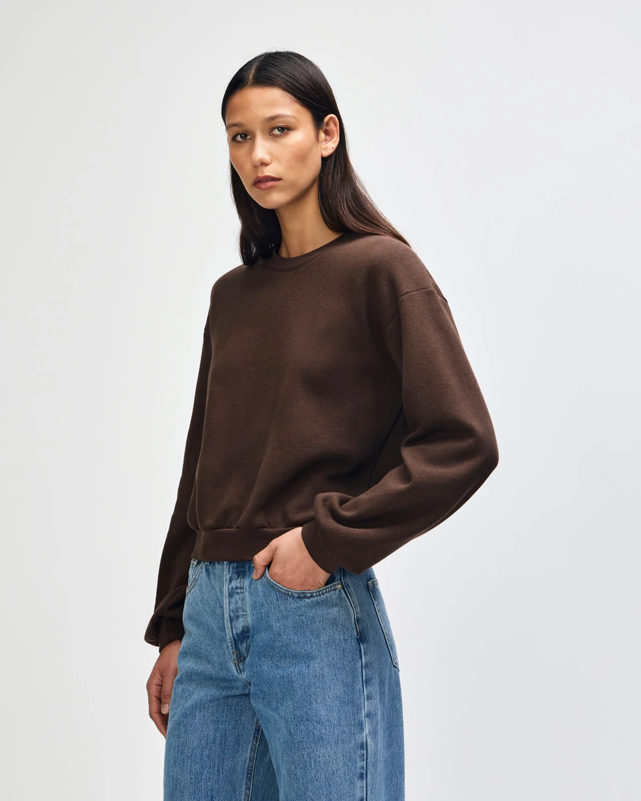 Women’s Cropped Crewneck Sweatshirt - Image 29