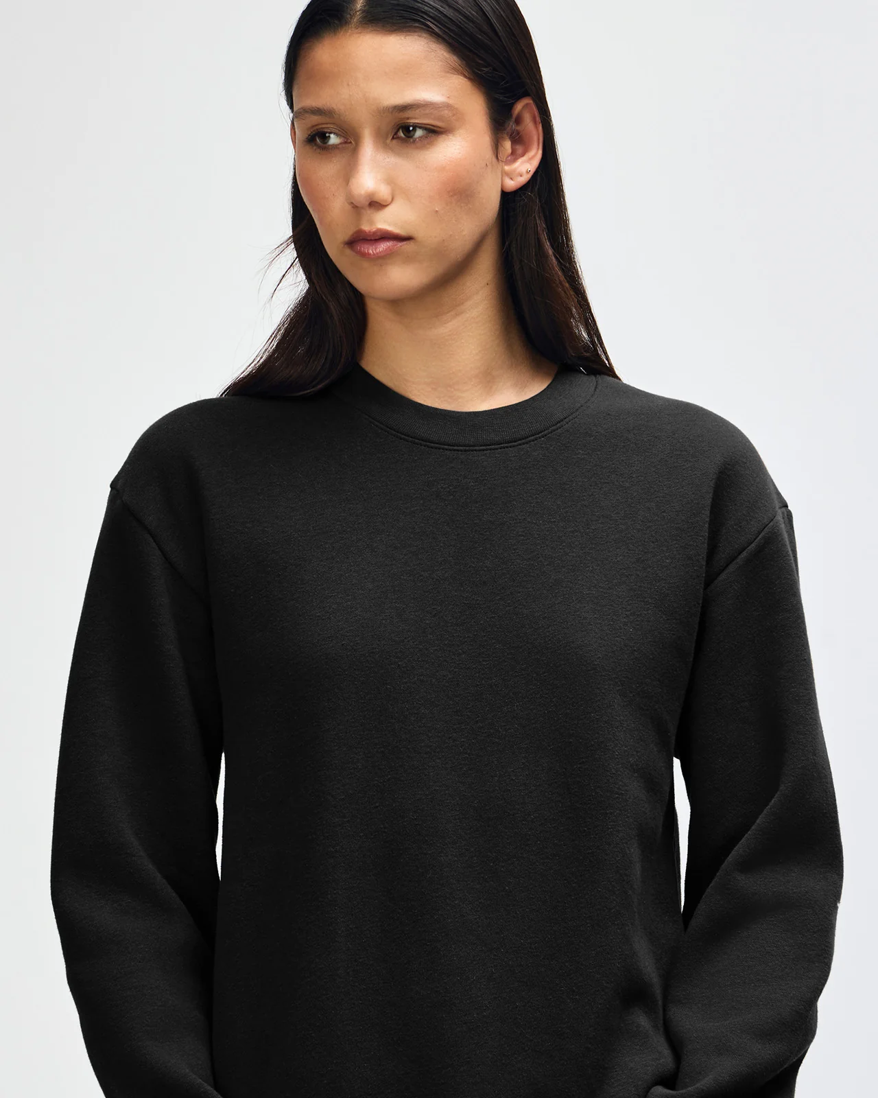 Crewneck Sweatshirt Tracksuit - Black - Image 6