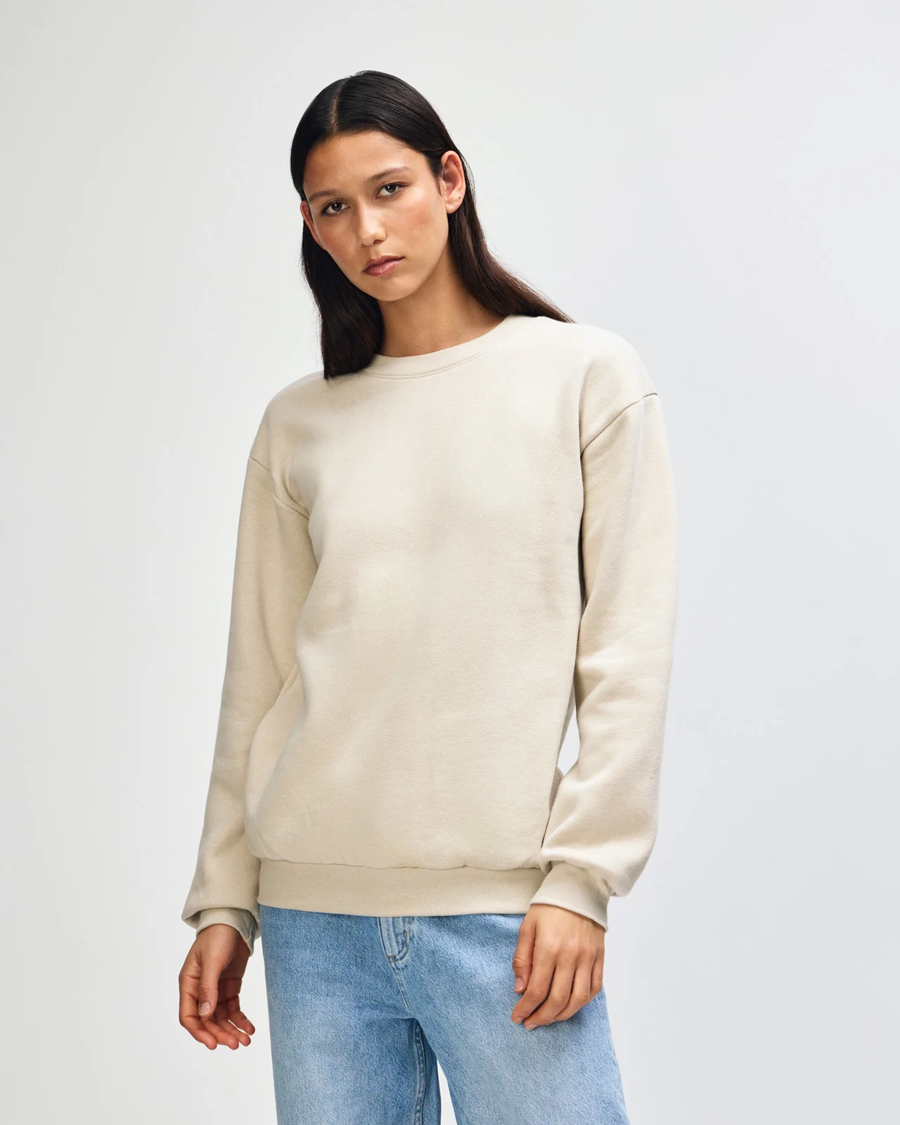 Crewneck Sweatshirt Tracksuit - Bone - Image 3