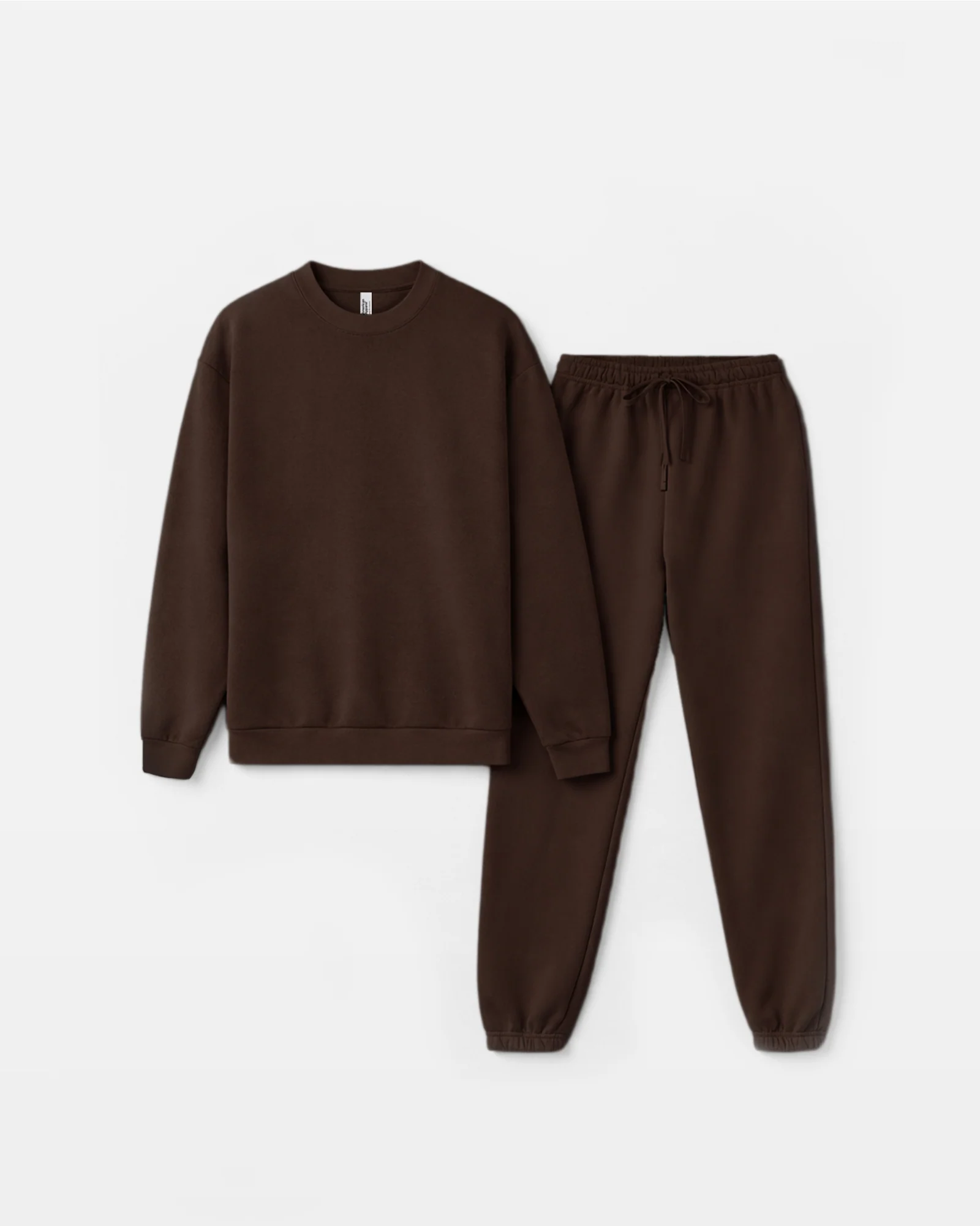 Crewneck Sweatshirt Tracksuit - Brown