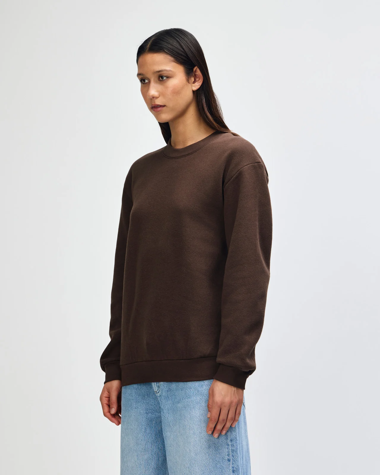 Crewneck Sweatshirt Tracksuit - Brown - Image 4