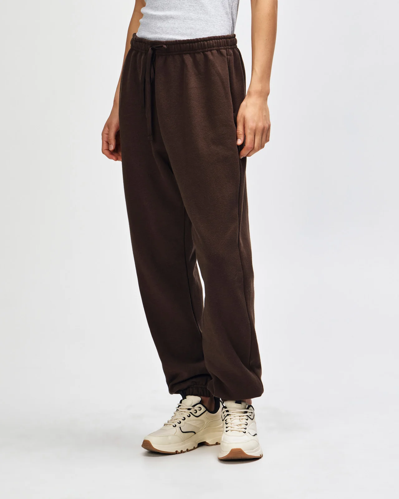 Crewneck Sweatshirt Tracksuit - Brown - Image 8