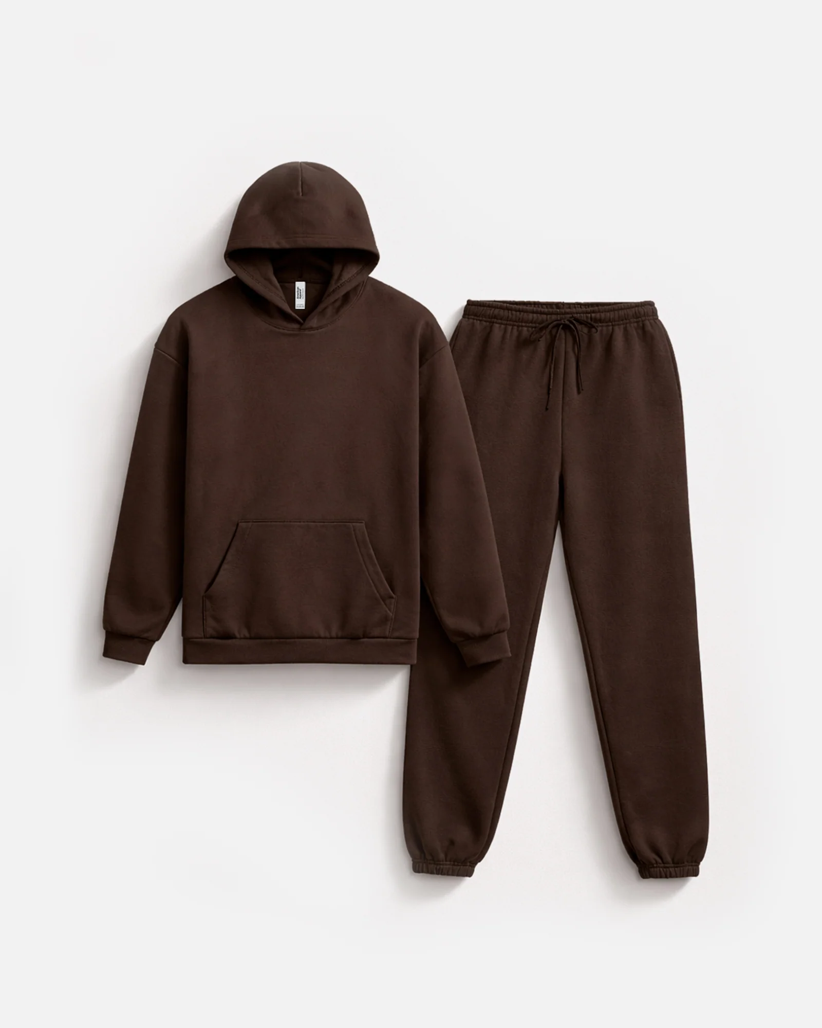 Pullover Hoodie Tracksuit - Brown