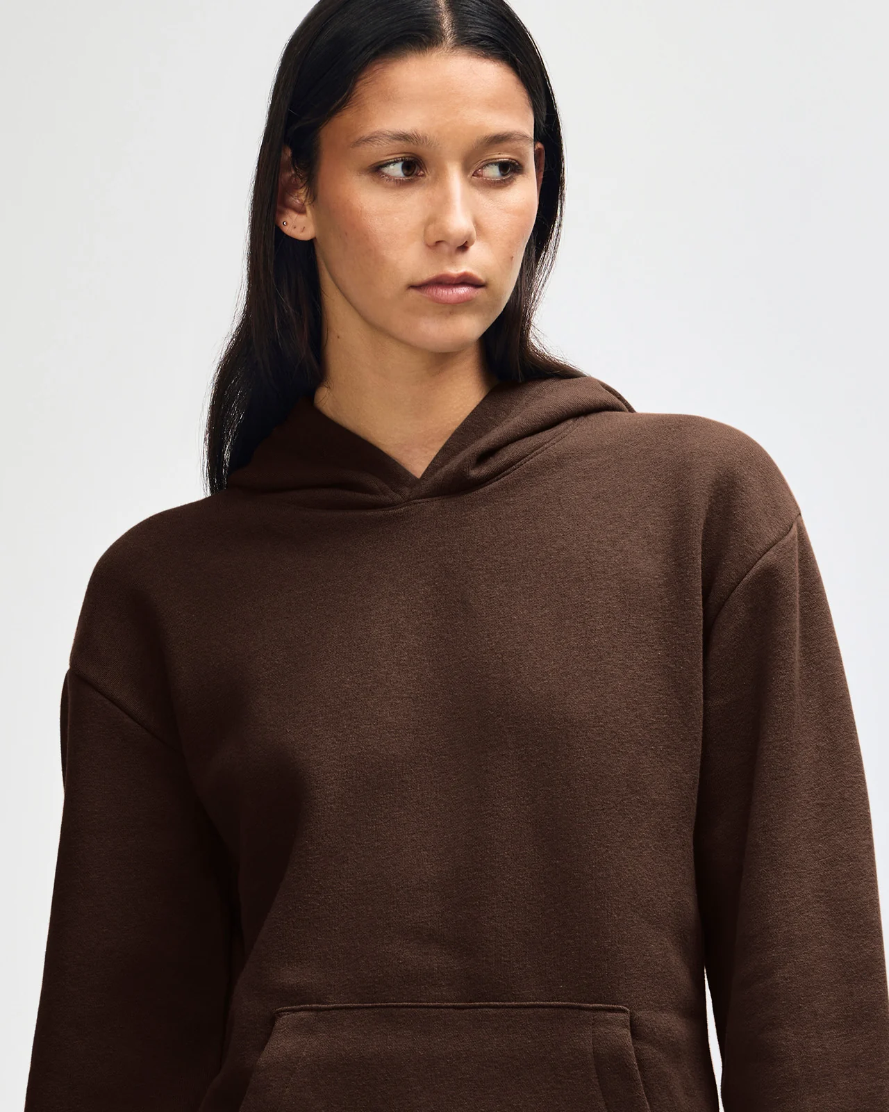 Pullover Hoodie Tracksuit - Brown - Image 3