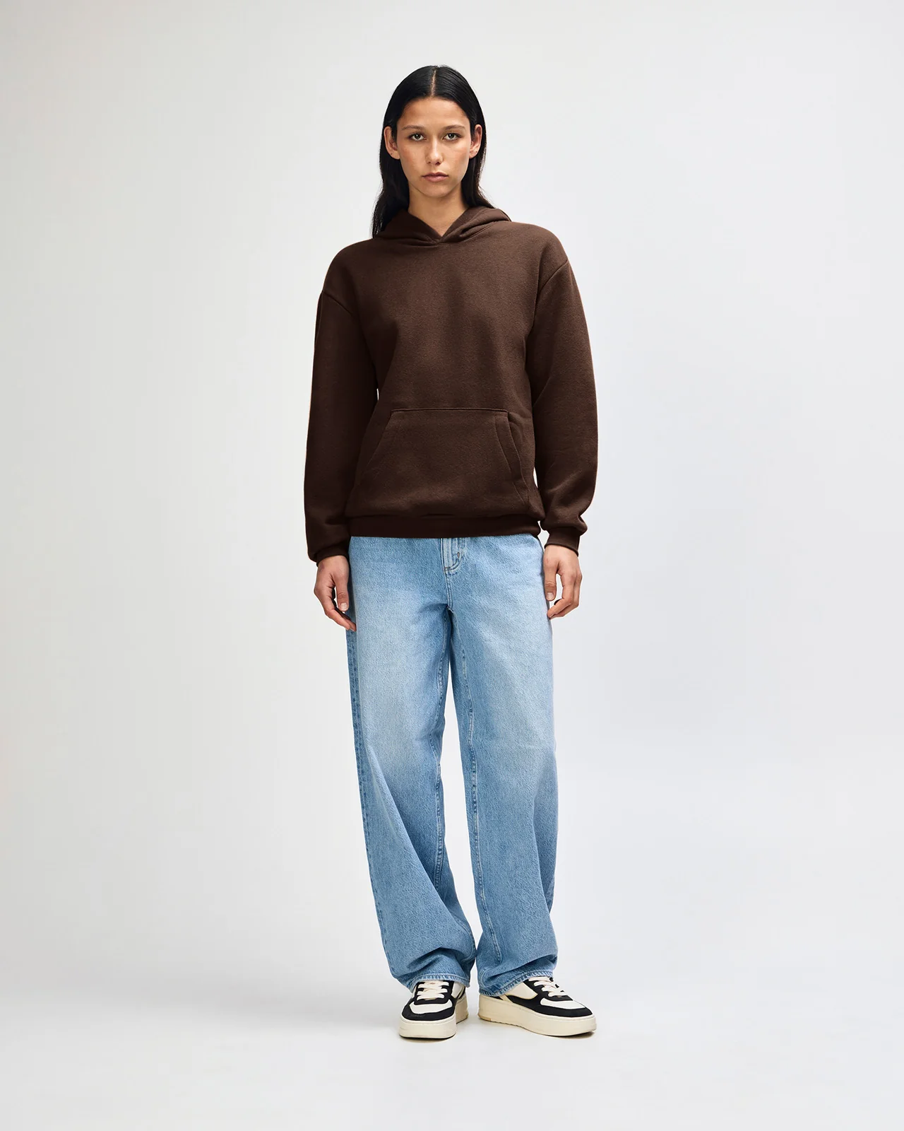 Pullover Hoodie Tracksuit - Brown - Image 6
