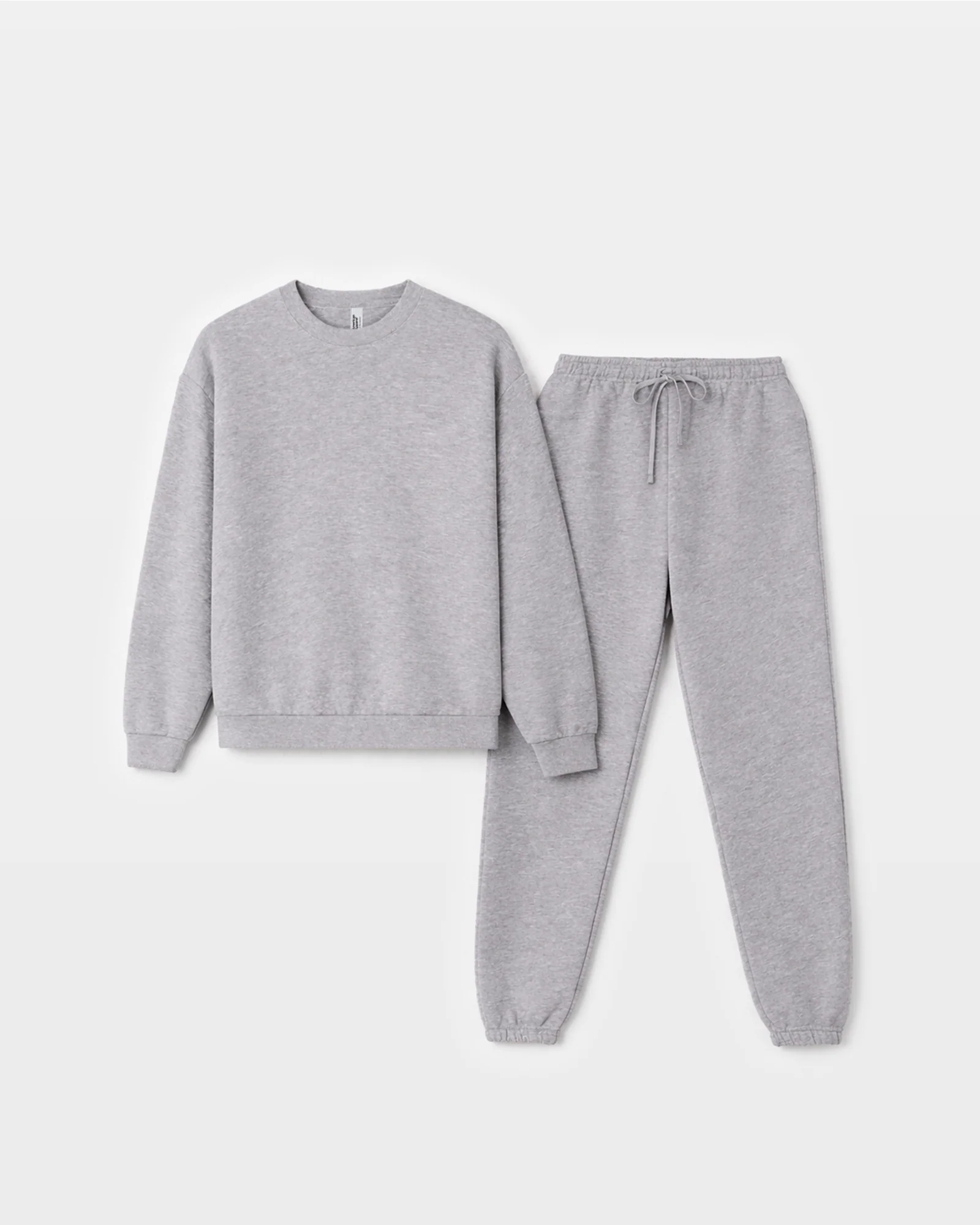 Crewneck Sweatshirt Tracksuit - Heather Grey