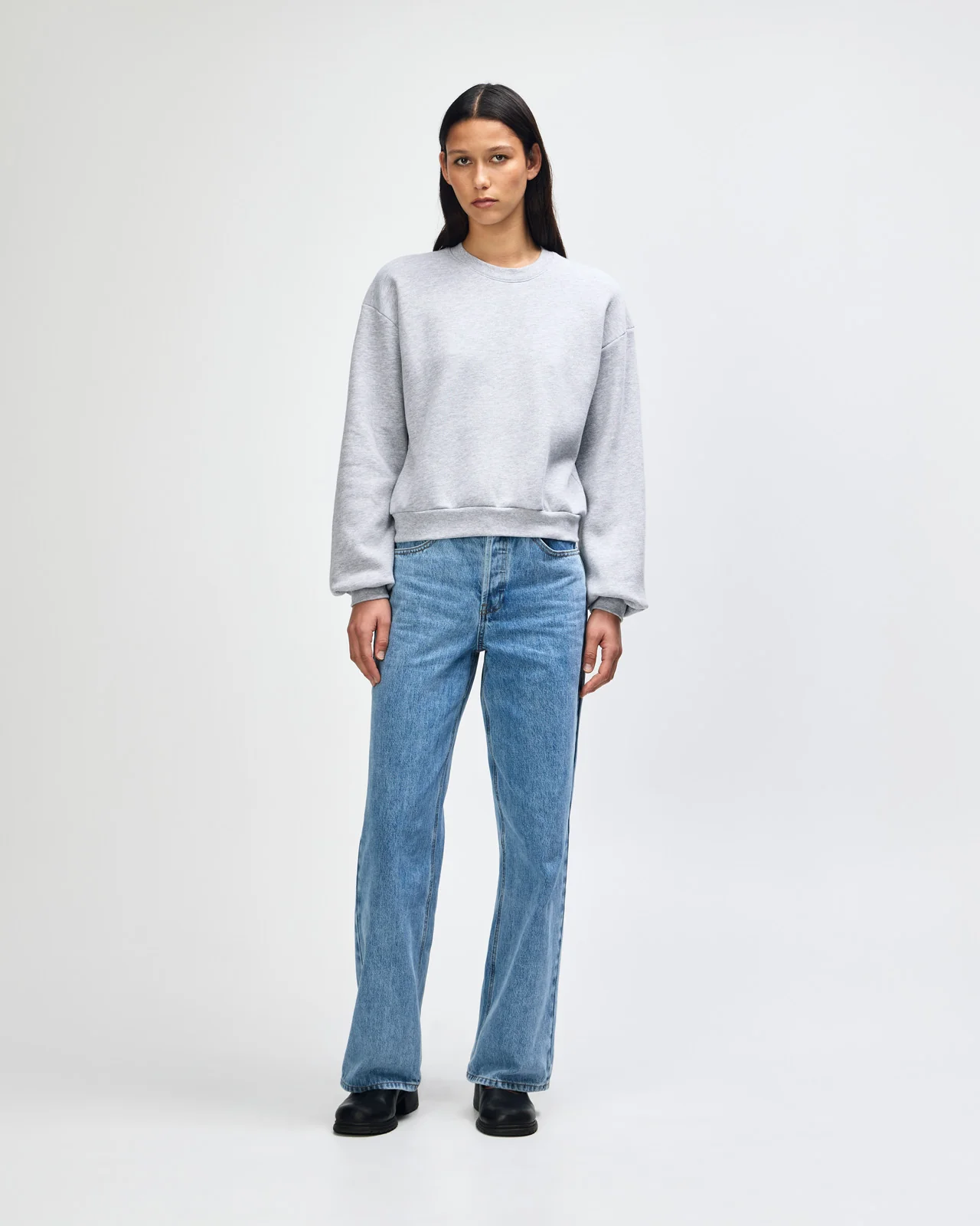 Women’s Cropped Crewneck Sweatshirt - Image 37