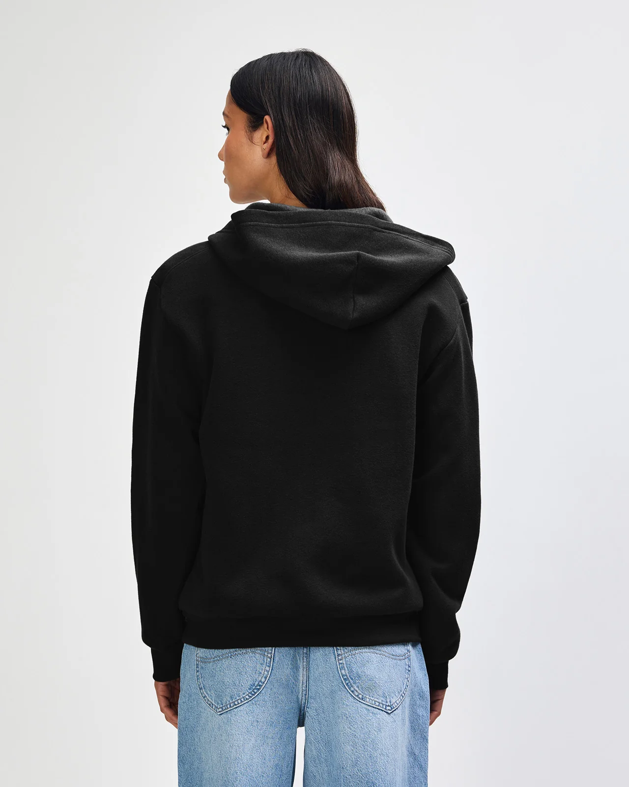 Zip-Up Hoodie Tracksuit - Black - Image 5